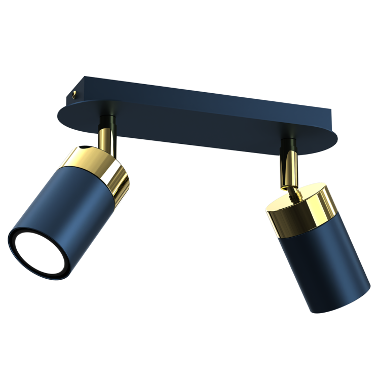 Lampa sufitowa JOKER NAVY BLUE/GOLD 2xGU10 MLP7723