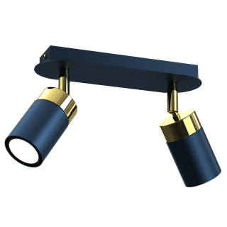 Lampa sufitowa JOKER NAVY BLUE/GOLD 2xGU10 MLP7723