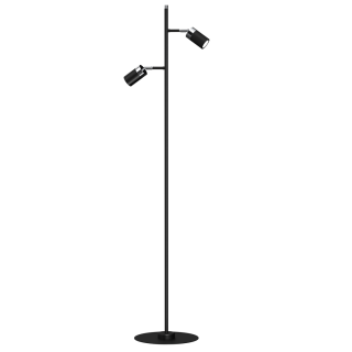 Lampa podłogowa JOKER BLACK/CHROME 2xGU10 MLP7750