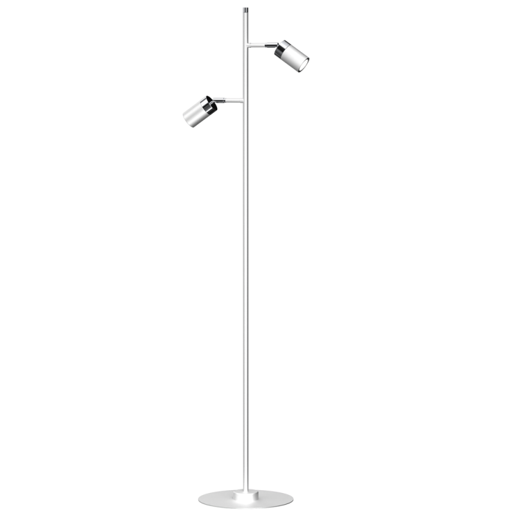 Lampa podłogowa JOKER WHITE/CHROME 2xGU10 MLP7752