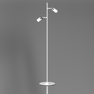 Lampa podłogowa JOKER WHITE/CHROME 2xGU10 MLP7752