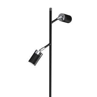 Lampa podłogowa JOKER BLACK/CHROME 2xGU10 MLP7750