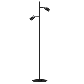 Lampa podłogowa JOKER BLACK/CHROME 2xGU10 MLP7750