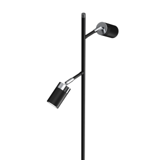 Lampa podłogowa JOKER BLACK/CHROME 2xGU10 MLP7750