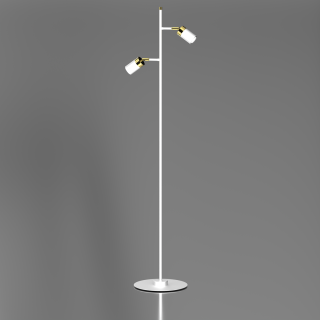 Lampa podłogowa JOKER WHITE/GOLD 2xGU10 MLP7537