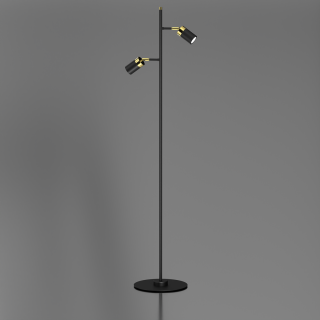 Lampa podłogowa JOKER BLACK/GOLD 2xGU10 MLP7535