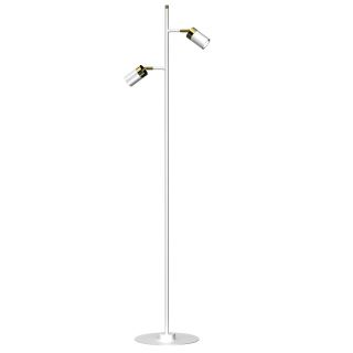 Lampa podłogowa JOKER WHITE/GOLD 2xGU10 MLP7537