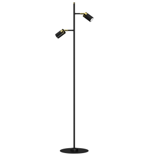 Lampa podłogowa JOKER BLACK/GOLD 2xGU10 MLP7535