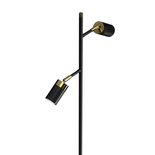 Lampa podłogowa JOKER BLACK/GOLD 2xGU10 MLP7535