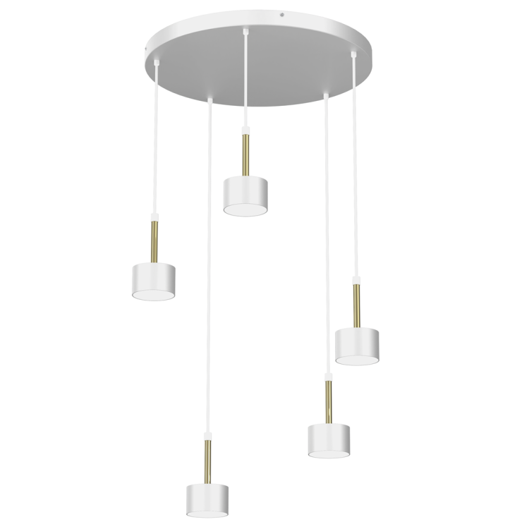 Lampa wisząca ARENA WHITE/GOLD 5xGX53 MLP7757