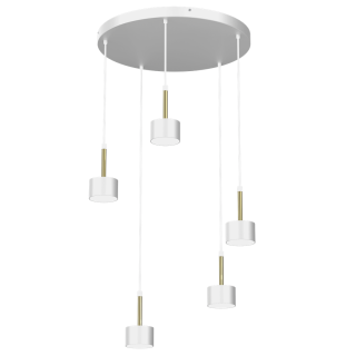 Lampa wisząca ARENA WHITE/GOLD 5xGX53 MLP7757