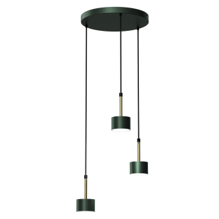 Lampa wisząca ARENA GREEN/GOLD 3xGX53 MLP7768