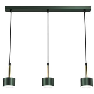 Lampa wisząca ARENA GREEN/GOLD 3xGX53 MLP7767