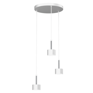 Lampa wisząca ARENA WHITE/SILVER 3xGX53 MLP7780