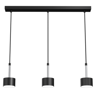 Lampa wisząca ARENA BLACK/SILVER 3xGX53 MLP7785