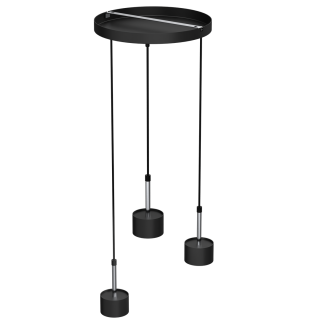 Lampa wisząca ARENA BLACK/SILVER 3xGX53 MLP7786