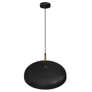 Lampa wisząca LINCOLN BLACK/GOLD 1xE27 45cm MLP7898