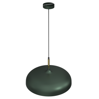 Lampa wisząca LINCOLN GREEN/GOLD 1xE27 45cm MLP7900