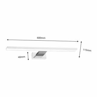 Kinkiet SHINE WHITE/CHROME 60cm 13,8W LED ML7882