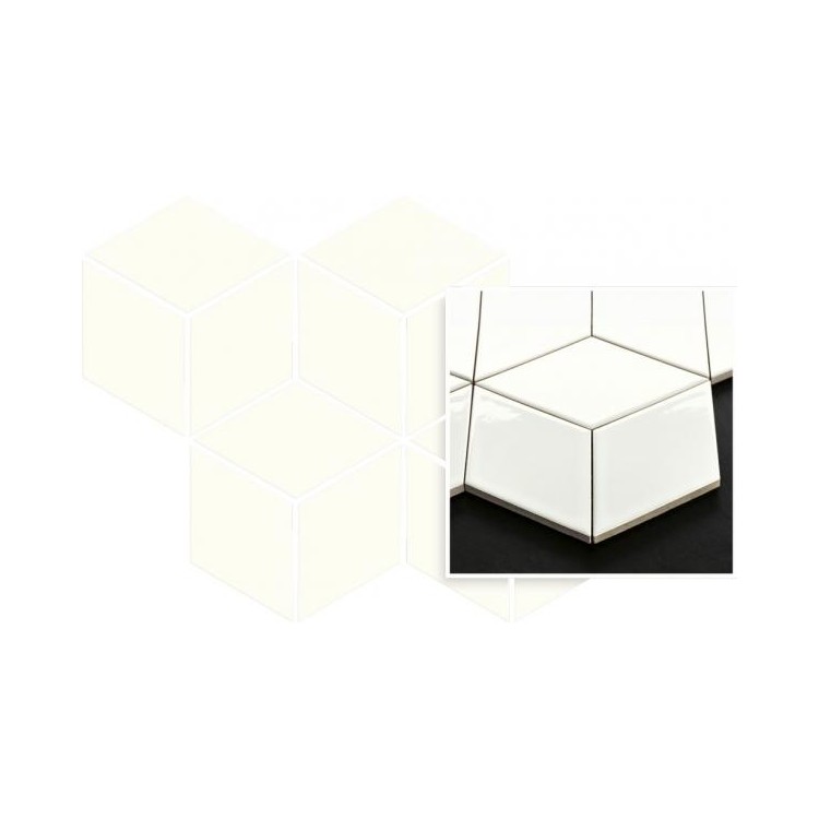 Paradyż UNIWERSALNA MOZAIKA PRASOWANA BIANCO PARADYZ ROMB HEXAGON 20,4X23,8 G1