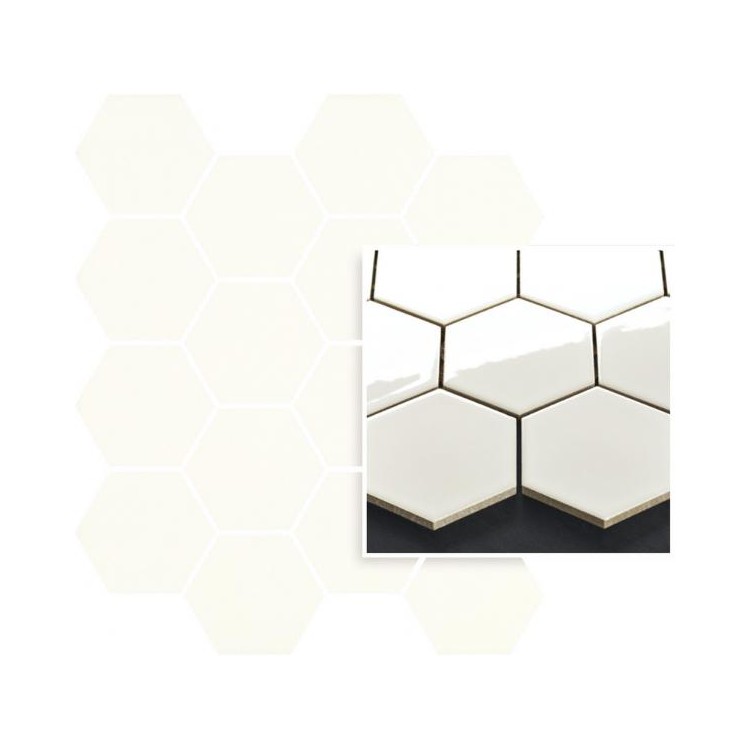 Paradyż UNIWERSALNA MOZAIKA PRASOWANA BIANCO PARADYZ HEXAGON 22X25,5 G1