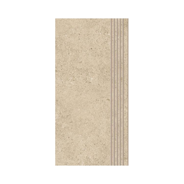 Paradyż AUTHORITY BEIGE STOPNICA PROSTA NACINANA MAT. 29,8X59,8 G1