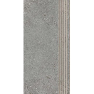 Paradyż AUTHORITY GREY STOPNICA PROSTA NACINANA MAT. 29,8X59,8 G1