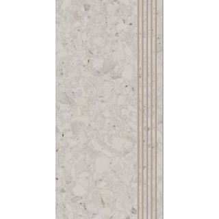 Paradyż TERAZZO WHITE STOPNICA NACINANA MAT 29,8X59,8 G1