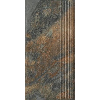 Paradyż ARDIS RUST STOPNICA PROSTA STRUKTURA MAT 30,0X60,0 G1