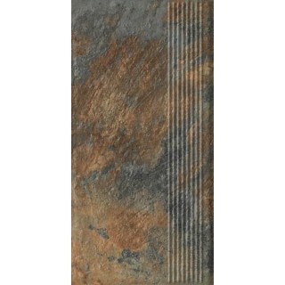 Paradyż ARDIS RUST STOPNICA PROSTA STRUKTURA MAT 30,0X60,0 G1