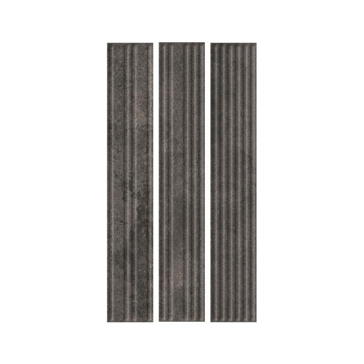 Paradyż CARRIZO BASALT ELEWACJA STRUKTURA STRIPES MIX MAT 40,0x6,6 G1