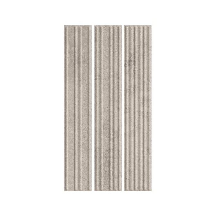 Paradyż CARRIZO GREY ELEWACJA STRUKTURA STRIPES MIX MAT 40,0x6,6 G1