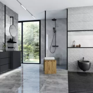 Ego Płytka ścienna Chicago Dark Grey Diamonds 30x60cm Poler (0.9)