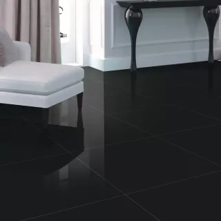 Ego Płytka ścienno-podłogowa Toronto Super Black 60x60 cm Połysk (1.44)