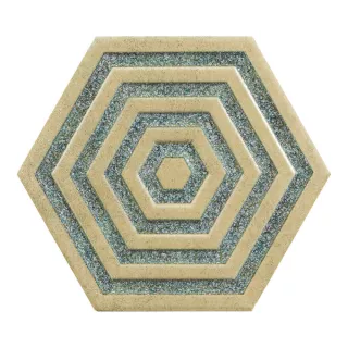 Pamesa Płytka ścienna Victoria Green Gold Hex 19.8x22.8...