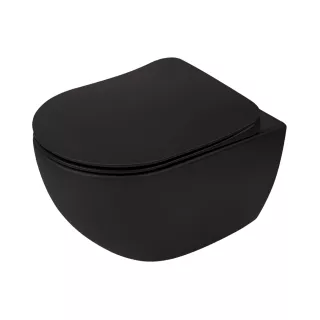 Deante Peonia Miska Wc z deską podwieszana Czarna