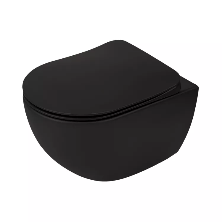 Deante Peonia Miska Wc z deską podwieszana Czarna