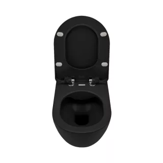 Deante Peonia Miska Wc z deską podwieszana Czarna