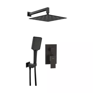 Deante Anemon Zestaw prysznicowy podtynkowy Czarny