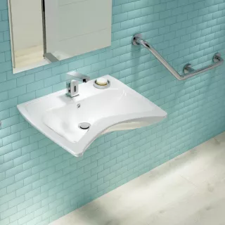 Deante Vital Umywalka dla niepełnowsprawnych 60.5x49.5x20 cm biała