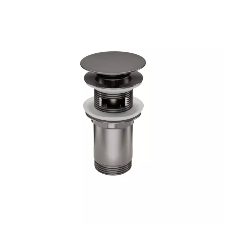 Deante Korek klik-klak okrągły z przelewem titanium