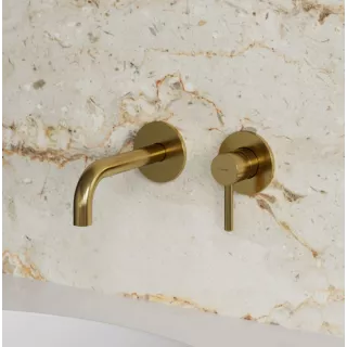 Omnires Y Bateria umywalkowa podtynkowa Y Złota Y1215HGLB