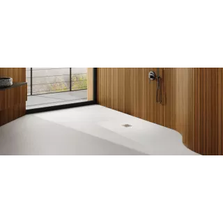 Schedpol Brodzik kompozytowy Stabilsound Plus® Kalait Smooth White 80x170x4 cm, prostokątny 3.3113-M2