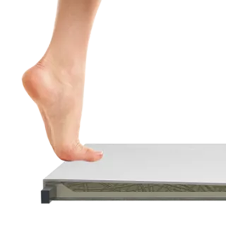 Schedpol Brodzik kompozytowy Stabilsound Plus® Kalait Smooth White 90x100x3,5 cm, prostokątny 3.3115-M2