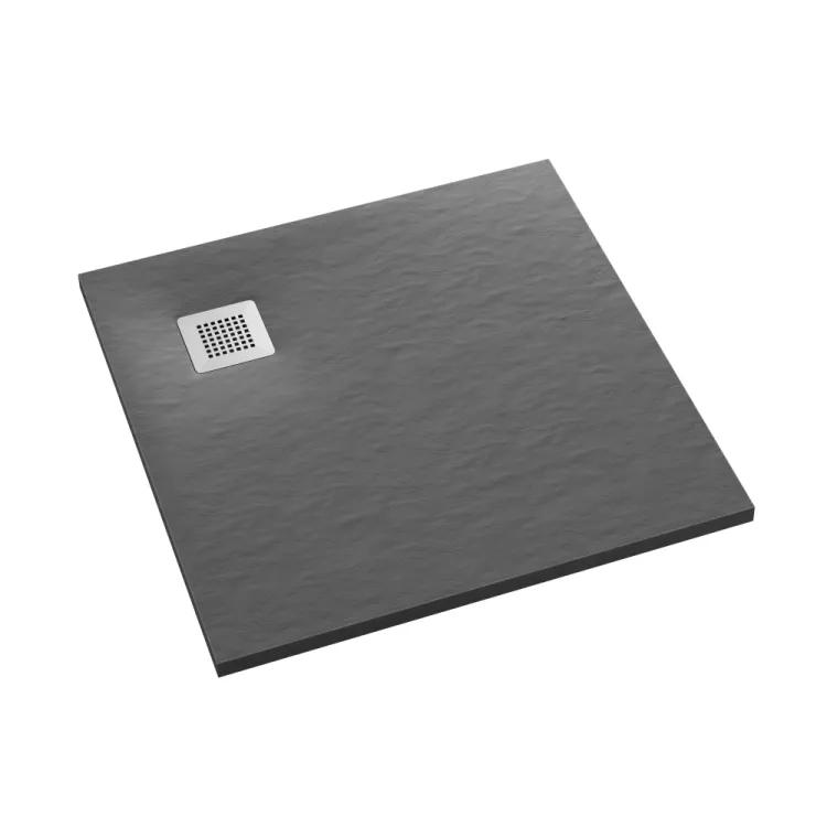 Schedpol Brodzik kompozytowy Stabilsound Plus® Kalait Grey Stone 90x90x3,5 cm, kwadratowy 3.3101/S/ST-M2 Schedpol Brodzik kompozytowy Stabilsound Plus® Kalait Grey Stone 90x90x3,5 cm, kwadratowy 3.3101/S/ST-M2