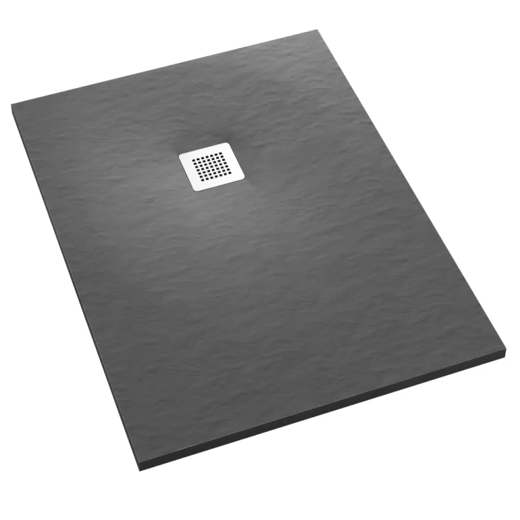 Schedpol Brodzik kompozytowy Stabilsound Plus® Kalait Grey Stone 100x180x4 cm, prostokątny 3.3131/S/ST-M2