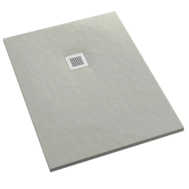 Schedpol Brodzik kompozytowy Stabilsound Plus® Kalait Cement Stone 90x100x3,5 cm, prostokątny 3.3115/CT/ST-M2