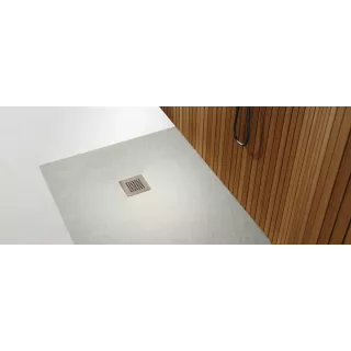 Schedpol Brodzik kompozytowy Stabilsound Plus® Kalait Cement Stone 90x130x3,5 cm, prostokątny 3.3118/CT/ST-M2