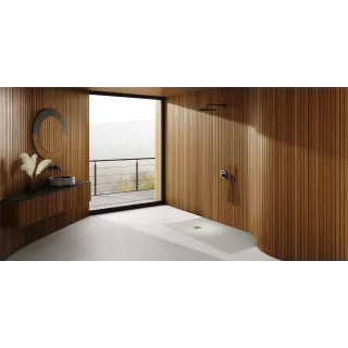 Schedpol Brodzik kompozytowy Stabilsound Plus® Kalait Cement Stone 90x130x3,5 cm, prostokątny 3.3118/CT/ST-M2