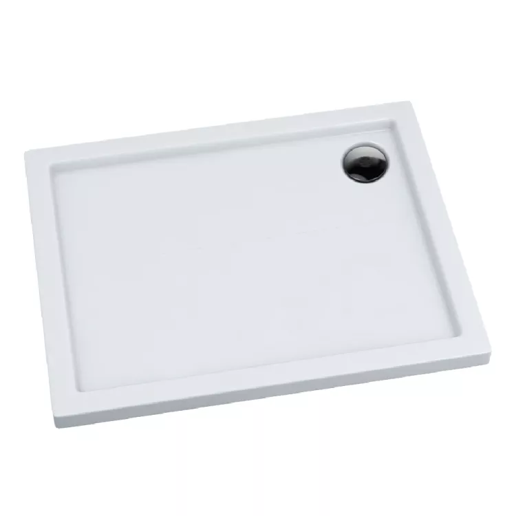 Schedpol Brodzik kompozytowy Stabilsound Plus® Corrina 70x80x5 cm, prostokątny z odpływem w narożniku 3.0253